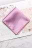 Solid Pink Satin Men's Pocket Square