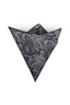 Dark Gray Paisley Jacquard Men's Pocket Square