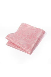 Pink Paisley Jacquard Men's Pocket Square