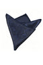 Navy Embossed Check Jacquard Men's Pocket Square