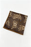 Vintage Brown Floral Jacquard Men's Pocket Square