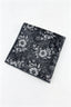 Charcoal Vintage Floral Jacquard Men's Pocket Square