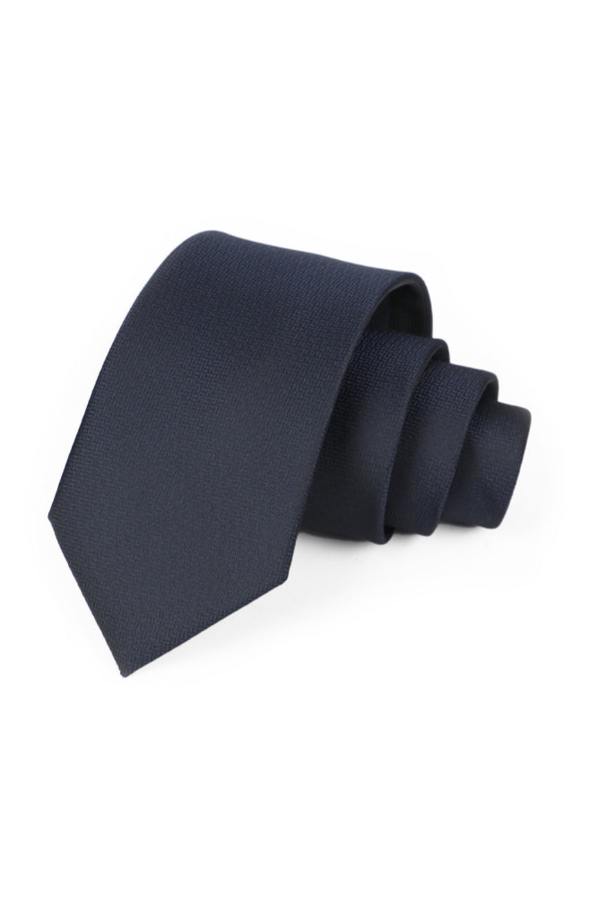 Navy Blue Jacquard Men's Formal Tie