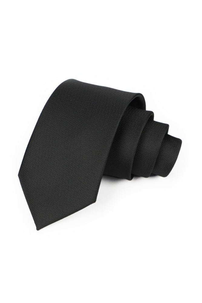Classic Black Jacquard Men's Formal Tie