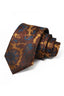 Gold Brown Paisley Jacquard Men's Tie