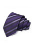 Purple Striped Jacquard Formal Tie For Men