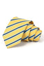 Yellow Navy Sky Blue Diagonal Stripe Men's Formal Tie