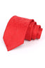 Red Floral Scroll Jacquard Men's Tie